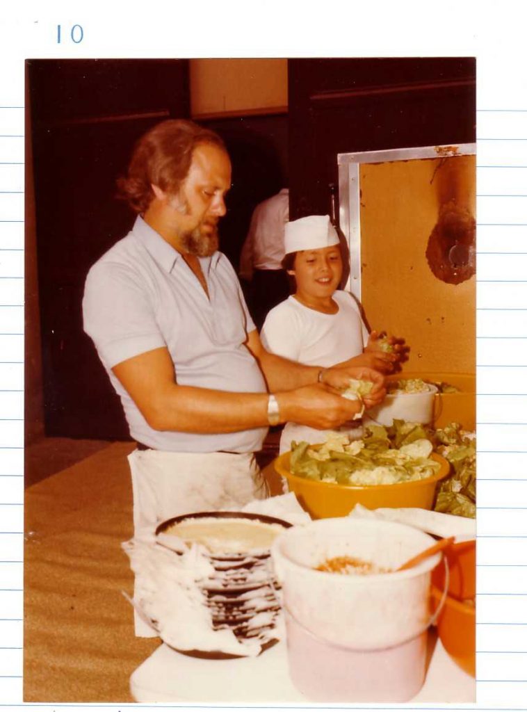 Primer catering con mi padre en Alemania 1978